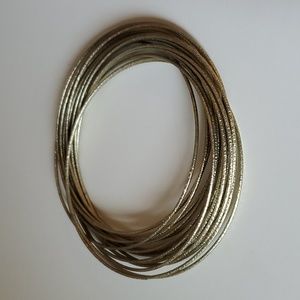 Gold bangle bracelets